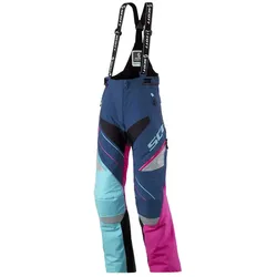 SCOTT Shell Pro Damen Moto-Cross Latz-Hose Motorsport-Kleidung wasserdichte Softshell-Hose 245006 5340 Blau/Pink - L