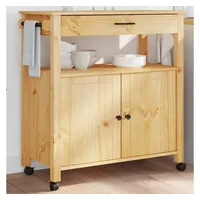 VidaXL Küchenwagen MONZA 84x40x90 cm Massivholz Kiefer