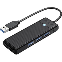 Orico Adapter Hub 4in1 USB A3.0x3+TF/SD3.0x1 (USB A), Dockingstation + USB Hub