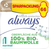 Always Ultra Binden Damen Gr.1 Cotton Protection Normal Monatspaket Flügel 66 St