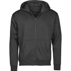 Tee Jays Urban Hooded Full Zip Sweatshirt - black - XXL