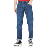 WRANGLER Herren Authentic Straight Jeans, Dark Stone, 42W / 32L