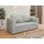 Homesy Schlafsofa Arelis – Moderne 2-Sitzer Sofa mit Bettfunktion, Bestseller, Platzsparendes Sofa mit Gästebettfunktion grau