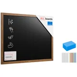 ALLboards Tafel ALLboards Kreidetafel Holzrahmen Schreibtafel Wandtafel 80 cm x 100 cm