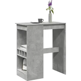 vidaXL Bartisch mit Regal 90 x 47,5 x 103,5 cm Grau