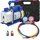 Vevor Vakuumpumpe 220 V 50 Hz Unterdruckpumpe Vakuumgeräte Pumpe 1720 U Refrigerant Vacuum Pump, Vakuumgeräte Verteiler-Manometer-Set für Klimaanlage Kfz-Kühlsystemen