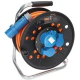 KALLE DAS KABEL Kabeltrommel Camping H07BQ-F, 3G 2,5mm2 Extreme Signal Orange IP44 25 Meter
