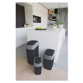 Curver Flip Bin 50 l schwarz/grau