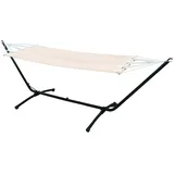 AMANKA Outdoor Hängematte mit Gestell - 310cm Hängemattengestell 190x80 Stabhängematte