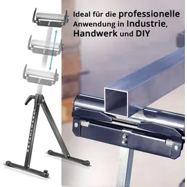 STAHLWERK Rollenbock 2er Set 60 kg höhenverstellbar 720 - 1100 mm Arbeitsbock