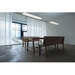 Gardinenschiene GARESA "Flächenvorhangschiene SMART", weiß, L:190cm, Kunststoff, Aluminium, Gardinenstangen, Aluminiumschiene für Vorhänge mit Gleiter, verlängerbar, Decke