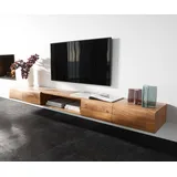 DeLife New Live-Edge Lowboard 240 cm Beige Massivholz