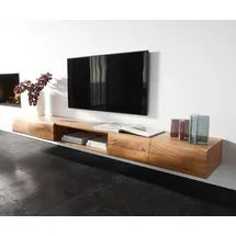 DeLife New Live-Edge Lowboard 240 cm Beige Massivholz