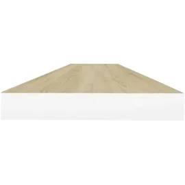 vidaXL Wandregal 120 x 23,5 x 3,8 cm Weiß