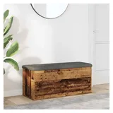 vidaXL Truhenbank Silber 102 x 42 x 45 cm