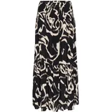 Kaffe Maxirock Damen Schwarz/Nature Organic Lines XL/XXL