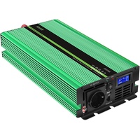 MOBILEKTRO® 2500W Reiner Sinus-Spannungswandler 12V auf 230V MPI-12/2500 Wechselrichter mit USB-Port incl. Fernsteuerung und LCD-Anzeige Inverter Konverter mit Spitzenleistung 5000 Watt