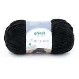 Gründl Häkelgarn Funny Schwarz 100 g