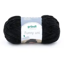 Gründl Häkelgarn Funny Schwarz 100 g