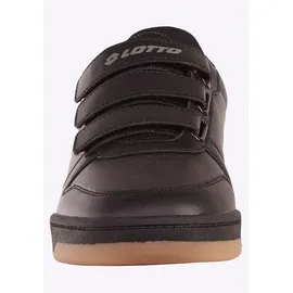 lotto Sneaker LOTTO, Damen, Gr. 40, schwarz (schwarz, dunkelgrau), Synthetik, Textil, Schuhe Sneaker, - mit drei praktischen Klettverschlüssen