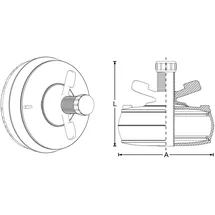 LE SANITAIRE Crassus Schnellverschlussstopfen 118 - 142 mm