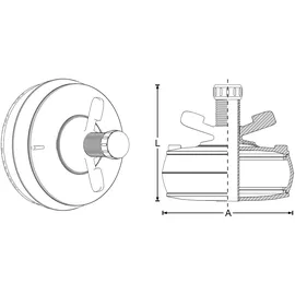 LE SANITAIRE Crassus Schnellverschlussstopfen 118 - 142 mm