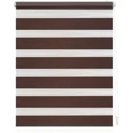 Lichtblick Duo Rollo / Doppelrollo Klemmfix 55 x 150 cm dunkelbraun