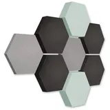 platino24 Akustikpaneel Edition LOFT blau 8 St. Ø 30 cm