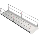 Schake Grabenbrücke Stahl Aluminium 1,30 m x 5,50 m Silber