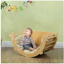 aiyaplay Klettergerüst 3 in 1 Set Naturholz