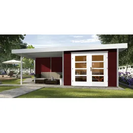Weka Designhaus 126 Plus 6 x 2,5 m Rot