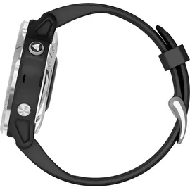 Garmin fenix 6S Solar silber mit schwarzem Armband