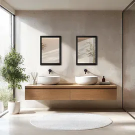 Tectake tectake® Rechteckiger Wandspiegel