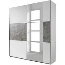 Rauch Prenzlau Schwebetürenschrank 175 x 210 x 59 cm weiß/beton