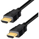 Logilink HDMI Anschlusskabel [1x HDMI-Stecker - 1x HDMI-Stecker] 1 m Schwarz,