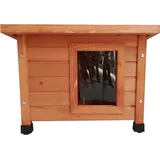 @Pet Outdoor-Katzenhaus XL 68,5x54x51,5 cm Holz Braun - Braun