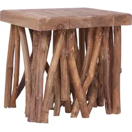vidaXL Couchtisch Braun Teak 40 x 40 x 40 cm