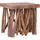 vidaXL Couchtisch Braun Teak 40 x 40 x 40 cm