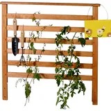 Dobar Rankgitter-Aufsatz Kubus 2.0 78 x 5 x 78 cm Braun