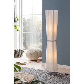 SalesFever Leon 120 cm Edelstahl Plissee weiß