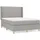 vidaXL Boxspringbett 140 x 200 cm Hellgrau