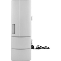 Hilitand Tragbare USB Mini Kühlschrank Gefrierschrank Kühlschrank Kühler und Wärmer mit LED-Leuchten für Home Office Auto