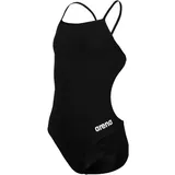 Arena TEAM SWIMSUIT CHALLENGE Solid Black/White 164