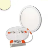 Fiai IsoLED LED Downlight 15W, prismatisch, 120°, Lochausschnitt 50-160mm, warmweiß - Weiß