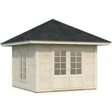 Palmako Holzpavillon Bianca 8,3 m2 Set 5 mit 4 Seitenteilen BxTxH: 300x300x323 cm