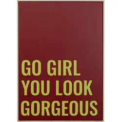 KARE DESIGN Wandbild Go Girl 56830 Rot