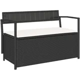 vidaXL Gartenbank 54 x 74 x 54 cm Schwarz