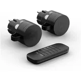 conecto Funksteckdose 2 St. Schwarz