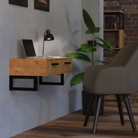 ML-Design Wandkonsole für Waschtisch, 500x150 mm, Schwarz, Stahl, Design Waschtischhalterung, Wandhalterung Unterbau für Waschtischplatte,