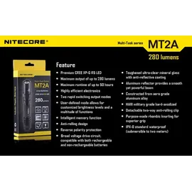 Nitecore MT2A LED NITMT2A